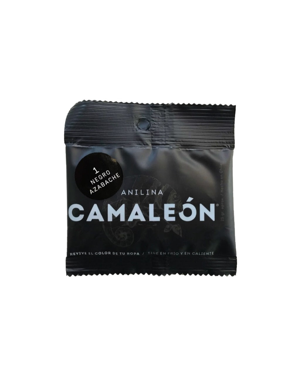 Camaleon anilina N°1 negro azabache