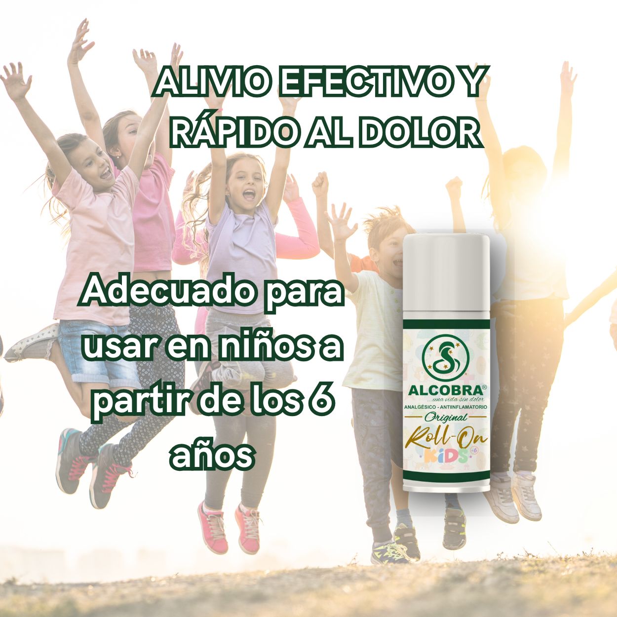 Alcobra Kids Roll-On (Apto para uso desde los 6 años)