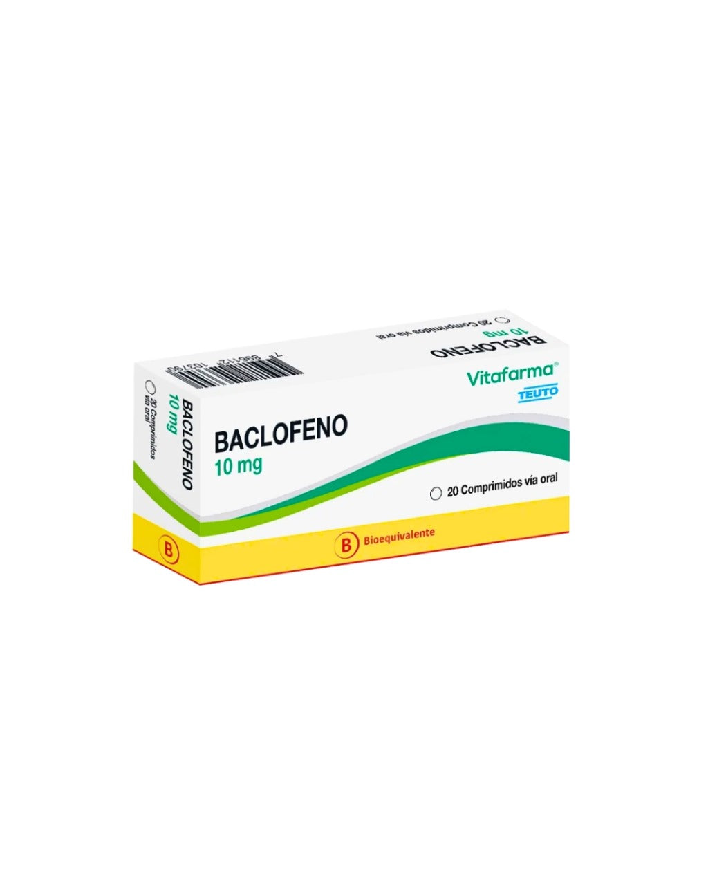 Baclofeno 10 Mg 30 Comprimidos Vía Oral