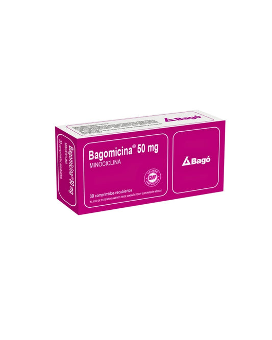 Bagomicina 50 Mg 30 Comprimidos Recubiertos