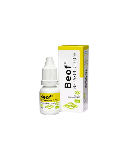 Beof Solución Oftálmica Estéril 5 Ml Betaxolol 0.5%