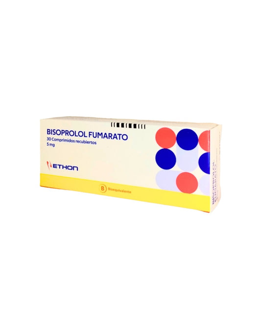 Bisoprolol Fumarato 5 Mg 30 Comprimidos Recubiertos