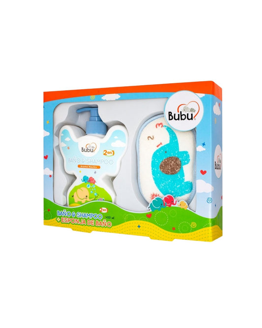 Bubu Estuche de Baño + Esponja 400 Ml