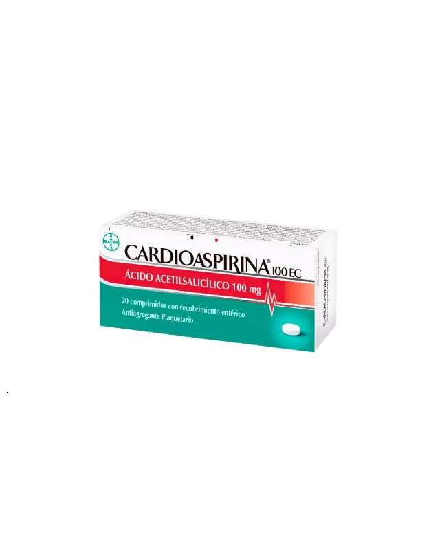 Cardioaspirina 100 EC Ácido Acetilsalicílico 100 mg 20 Comprimidos