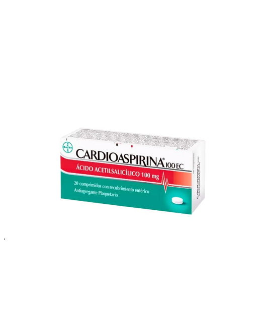 Cardioaspirina 100 EC Ácido Acetilsalicílico 100 mg 20 Comprimidos